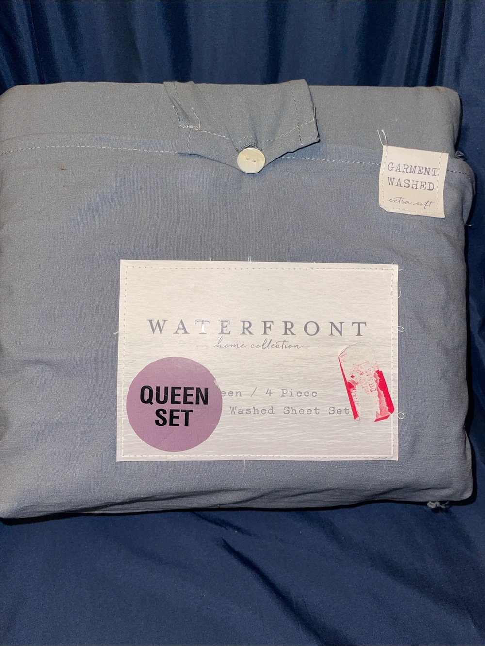 Waterfront- Garment Washed 4-Piece Sheet Set